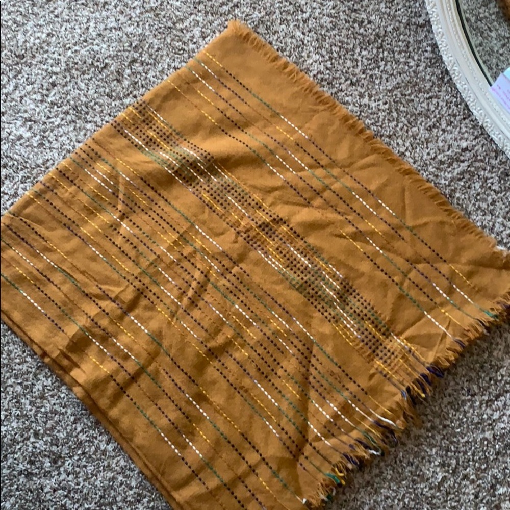 Fall toned blanket scarf